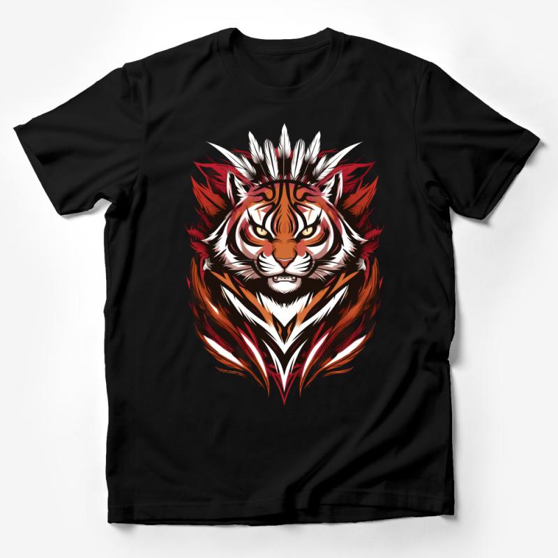 Fierce Tiger Graphic Tee, Wild Animal Face Illustration, Unisex T-Shirt, Bold Nature-Inspired Shirt, Modern Wildlife Art, Fashion Tee Male T-Shirt Fierce Tiger Graphic Tee, Wild Animal Face Illustration, Unisex T-Shirt, Bold Nature-Inspired Shirt, Modern Wildlife Art, Fashion Tee Male T-Shirt
